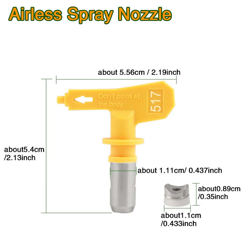 

Yellow Airless Spray Nozzle Airless Spray Gun Nozzle Spray Tool With Multiple Metal Materials And Stainless Steel Finishes,