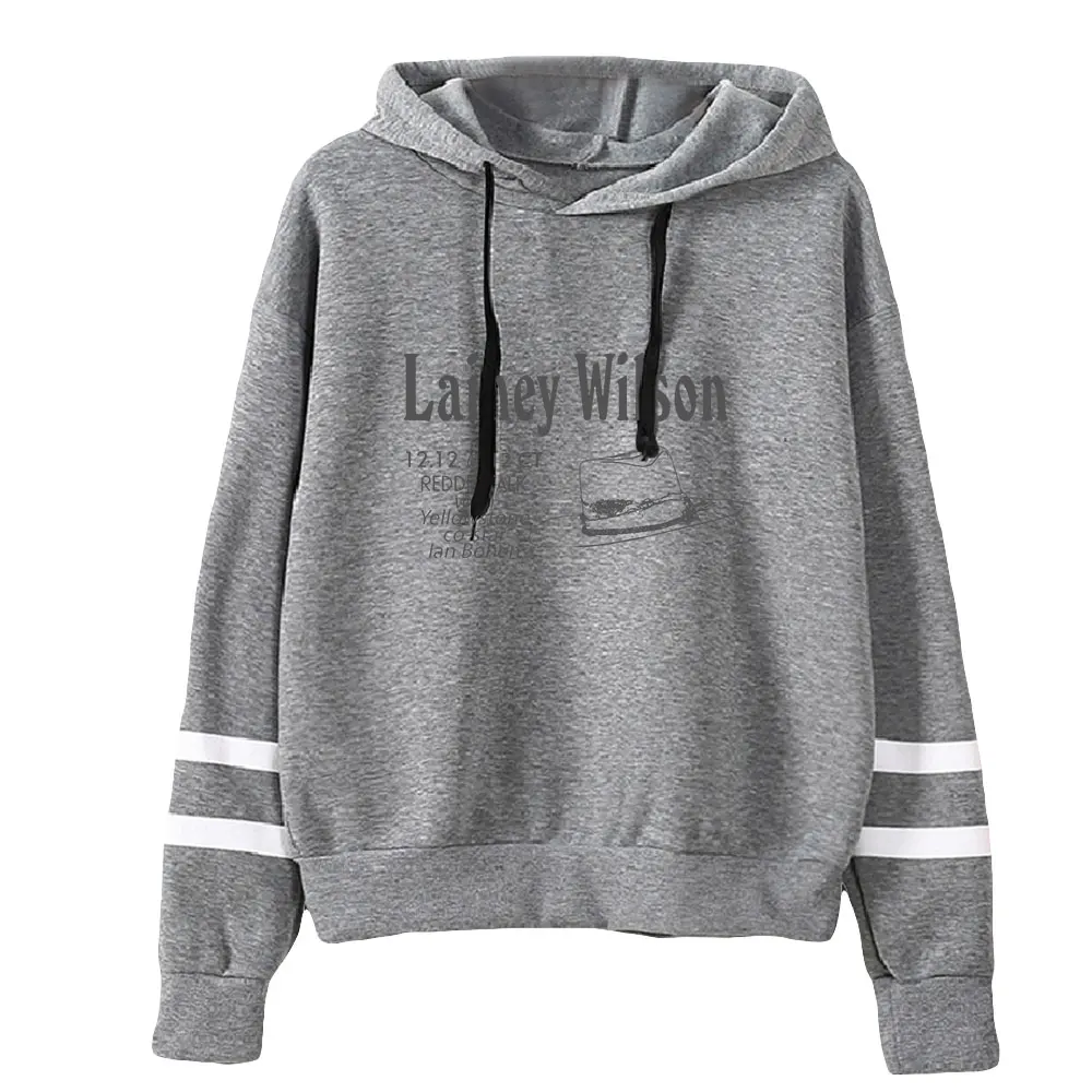 Lainey Wilson Merch Hoodie Unisex Pocketless Parallelle Staven Mouw Streetwear Mannen Vrouwen Sweatshirt Pop Zangeres Mode Kleding