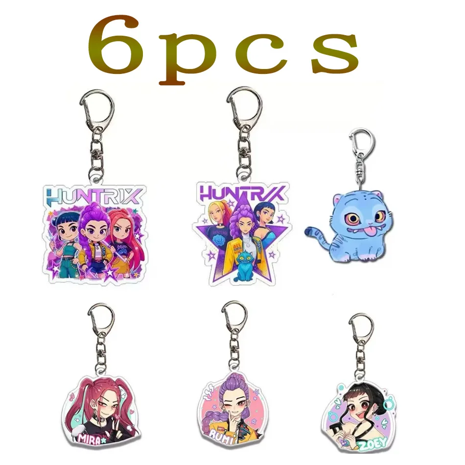 Kpop شيطان هنتر عيد ميلاد مفتاح سلسلة المشجعين حقيبة كيرينغ شيطان هنتركس Kpop المفاتيح هدايا لضيوف الحفلات Kpop ووريورز المفاتيح