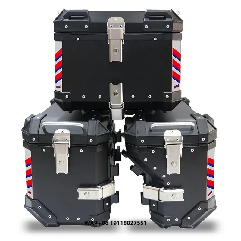 High Quality Motorcycle Aluminum Box with Rack