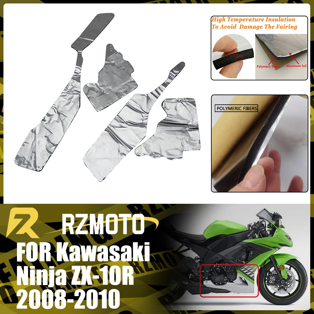 

ZX10R Heat Shield Fairing Melting Protection Pre-Cut Insulation Sponge Fit For KAWASAKI NINJA ZX-10R 2008-2010 2009