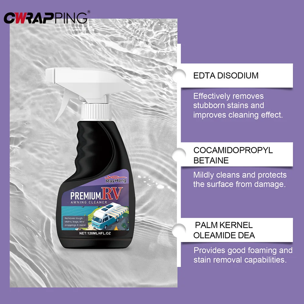 Awning Fabrics RV Wash Supplies Powerful RV Exterior Cleaner Interior Spare Parts Detailing Auto Motorcycle Washer Fluid