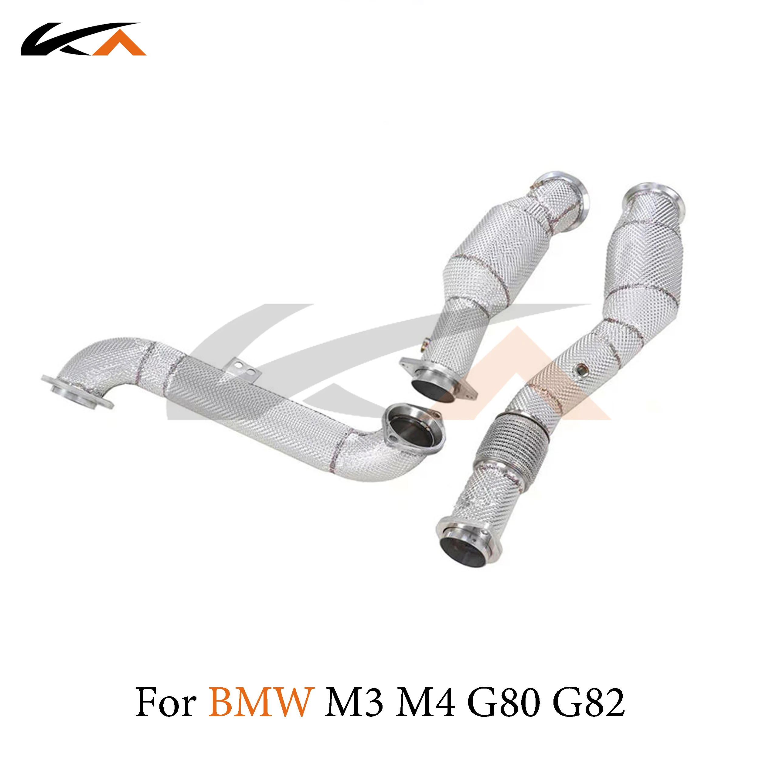 

KA Tuning exhaust system header stainless downpipe for BMW M3 M4 G80 G82 axle pipe performance catalysis heat shield