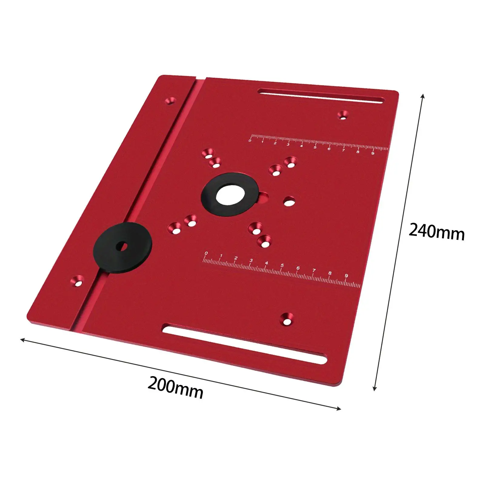 Placa de inserção de mesa de roteador para carpintaria de máquina de gravura de aparador de bancada