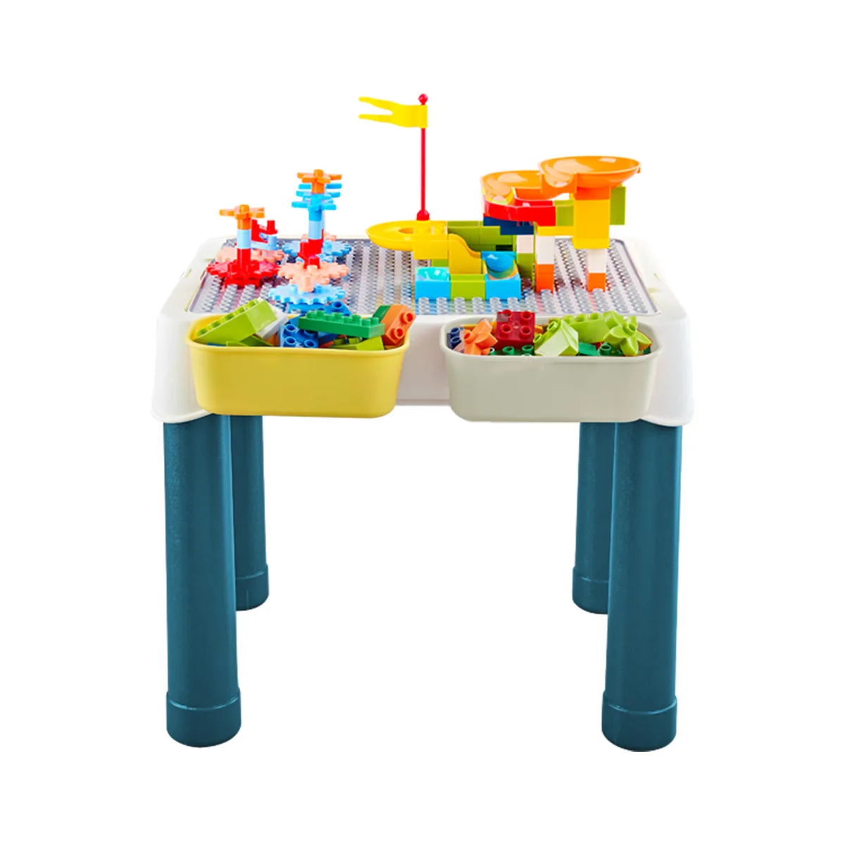 Children's Multi-Functional Large-Piece Puzzle Game Table Educational Assembly Toy Table