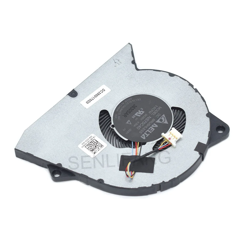 New For DELL Vostro 3420 3250 3510 Inspiron 3511 3515 DC5V 0.5A Laptop CPU Fan NS75C40 0RFF51 DFS5K12114464P DC28000WFF0 4-Line