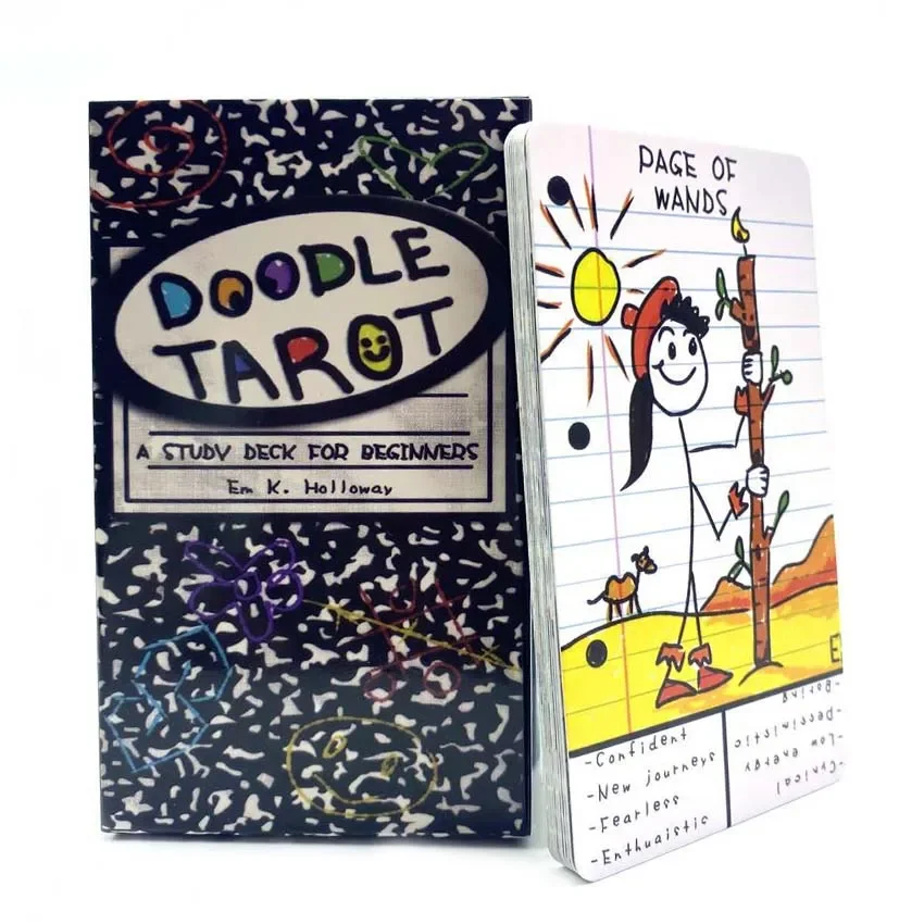 10.3*6cm Doddle Tarot 78 Pcs Cartoon Tarot Cards