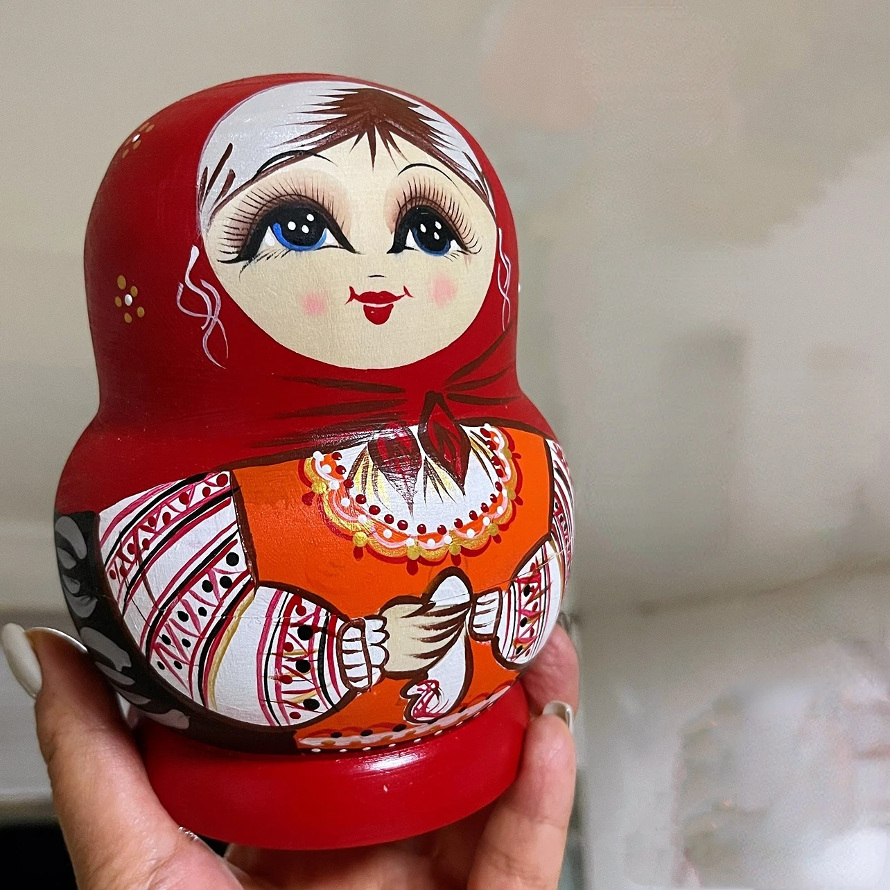 Muñeca nido Matryoshka rusa, 10 capas seca de artesanías de madera, juguetes educativos DIY, soporte para bolígrafos