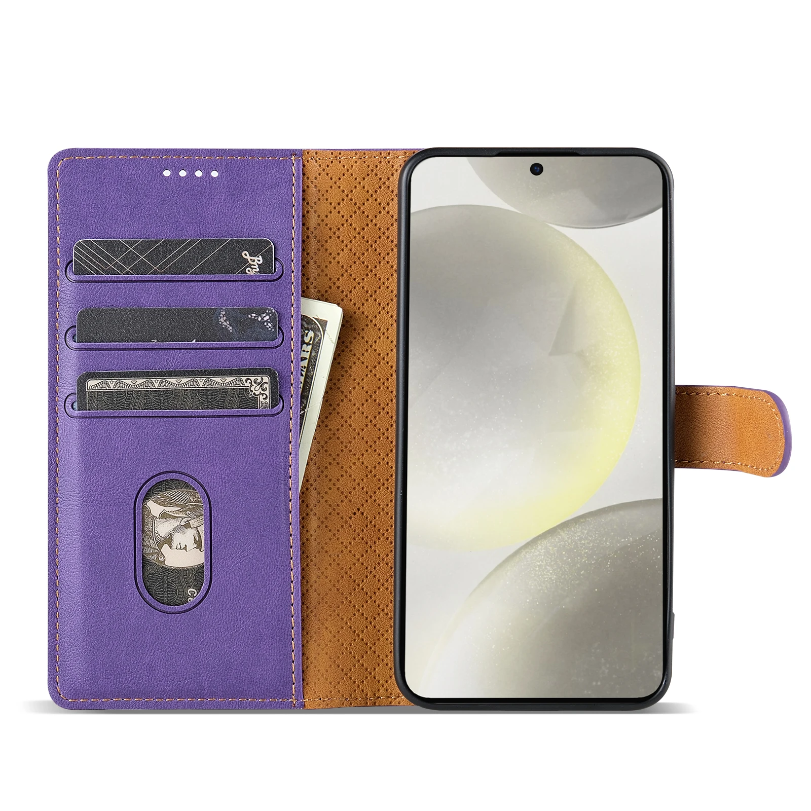 2# Solid Color Leather Case Anti-fall Flip Phone Case For HUAWEI pura 70 ultra