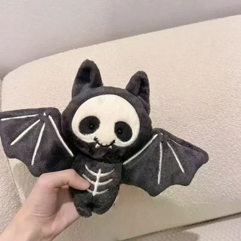 

Kawaii Plush Skull Bat Keychain Cartoon Stuffed Doll Toy Bag Pendant Backpack Hanging Decoration Halloween Gifts