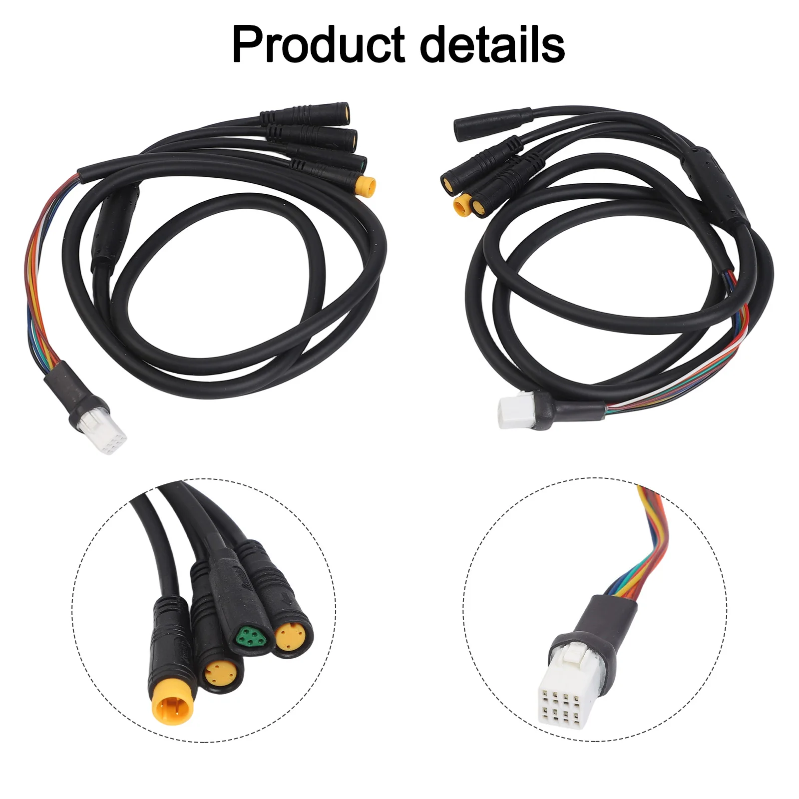 

E-bike Motor Cable Electric Bicycle Cable Rubber Material Throttle Connector PVC Material 30CM Length CAN Protocol Compatibility