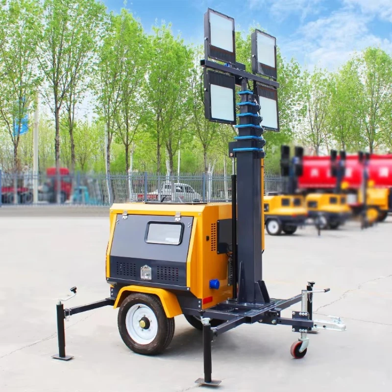 Mobile Tower Light LED 9m diesel Tower Light Generator Lighting Tower