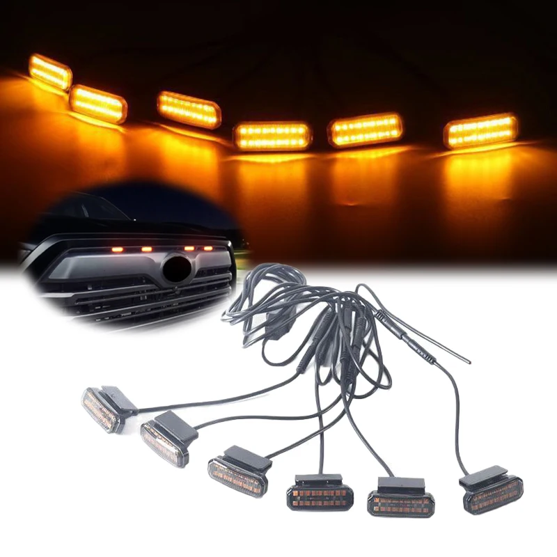 

For 2022-2025 Toyota Tundra Raptor/TRD DRL/Driving/Position Lights Front Grille Clearance Light Assembly
