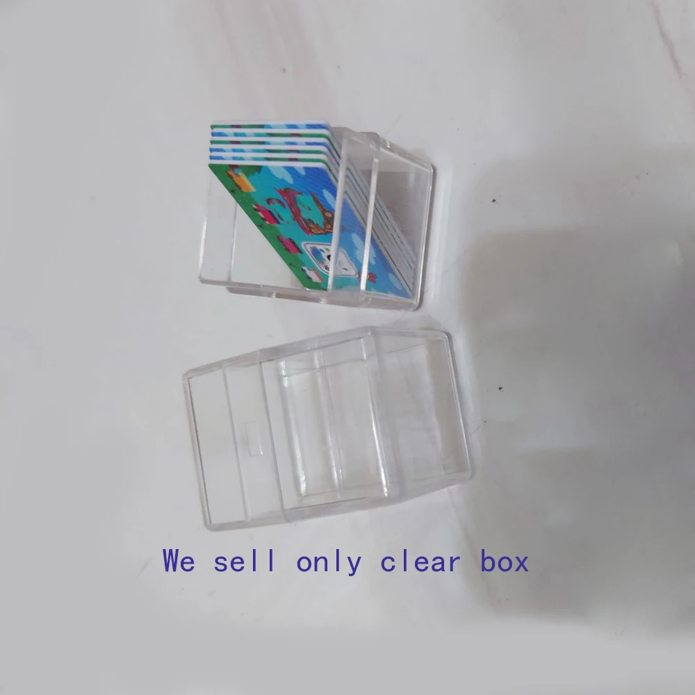 

100PCS Clear plastic box For Switch NS amiibo mini card crystal box transparent storage box shell