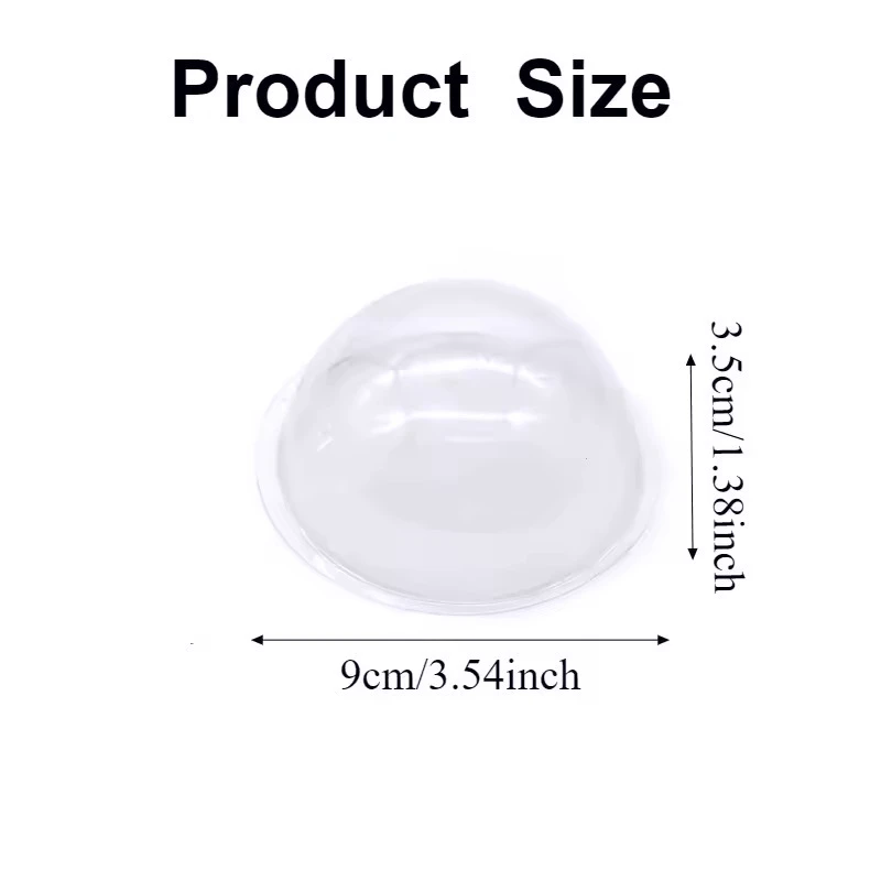 10/20/50/100 قطعة غطاء نصف الكرة البلاستيكية الشفافة لتقوم بها بنفسك مجموعة قبة الحلوى عيد الميلاد هالوين ألعاب احتفالات غطاء تغليف الهدايا