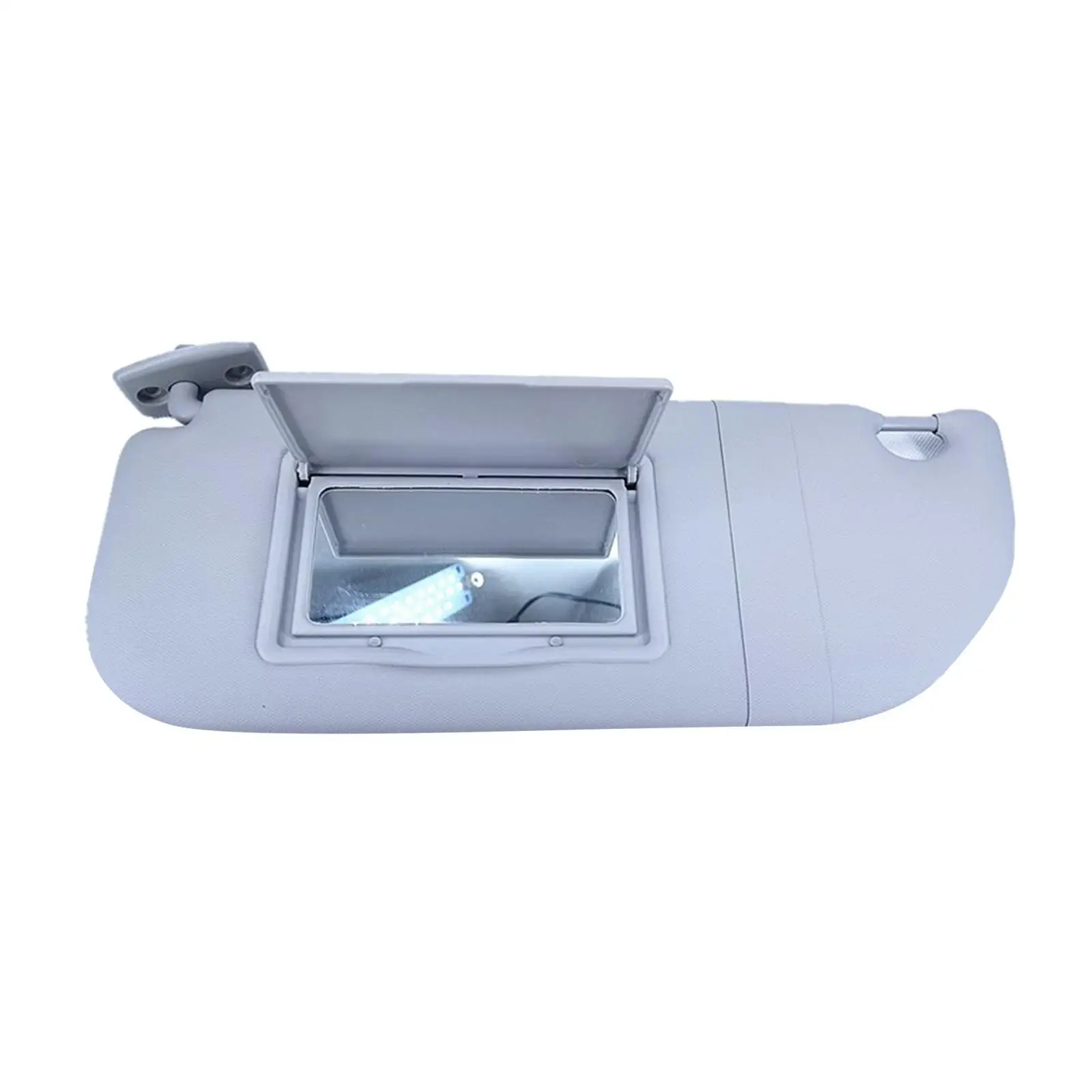 Right Side Sun Visor Gray Plastic Vehicle Interior Mirror Accessory for Peugeot 3