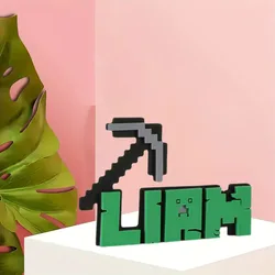 1pc pixel pickaxe ornament, creative design, home and daily necessities decoration, preferred holiday gift