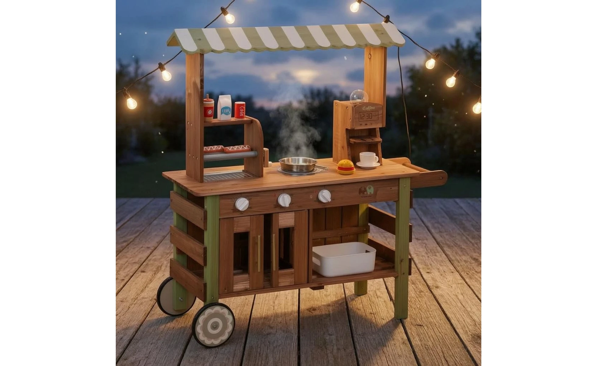 Wooden Market Stand Storage Shelves Children's Market Stand Grocery Store Playset Imagination Wooden Market Stand Storage Shelves Children's Market Stand Grocery Store Playset Imagination