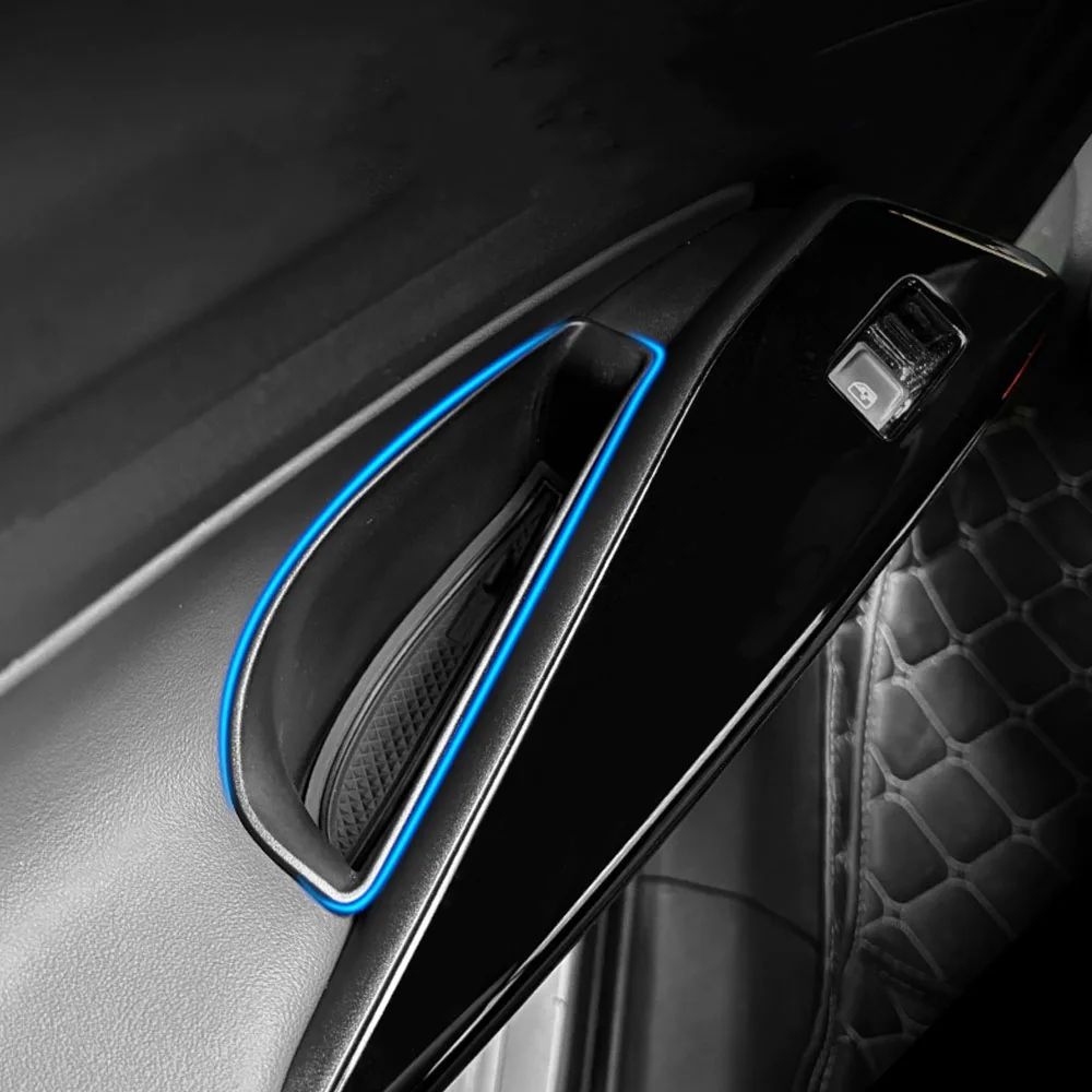 Picture 3: 4Pcs for Volkswagen VW ID.3 Id3 Front Rear Door Handle Storage Box Holder Side Armrest Organizer Container Tray Car Accessories