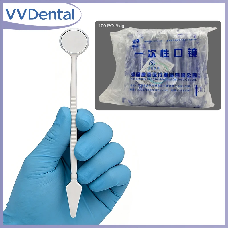 

VVDental 500 шт. одноразовые стоматологические зонды-пинцеты, зеркала для осмотра полости рта, временные двусторонние зонды-крючки, инструменты для осмотра полости рта