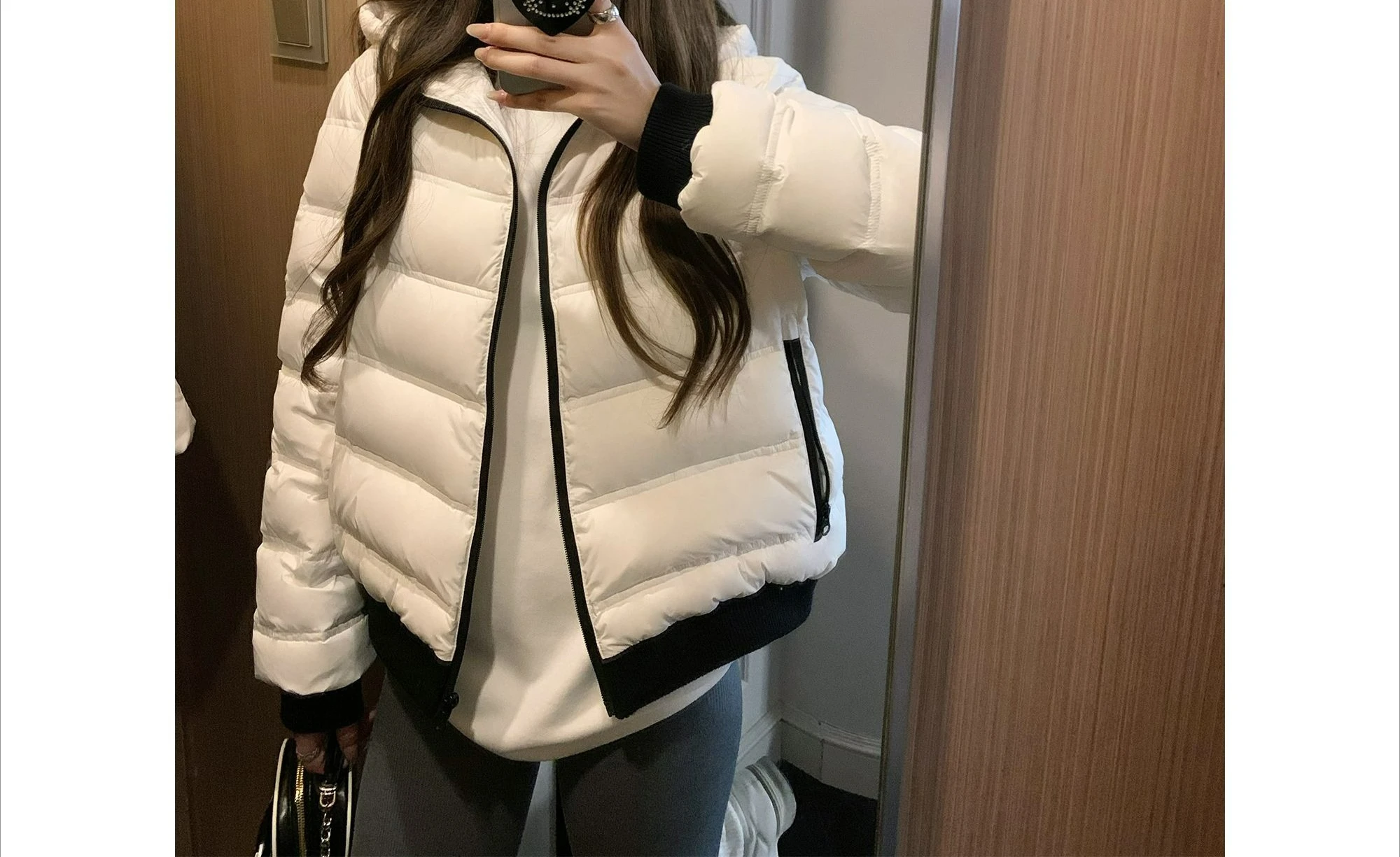 

Hooded Cotton-padded Women's Clothing Winter New Light Slim and Thin Cotton-padded Clothes High-end Warm Cotton-padded Jacket