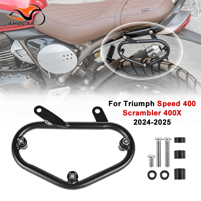 

For Triumph Speed 400 Scrambler 400X Scrambler400X Side Trunk Bag Holder Support Bracket Motorcycle Accessories 2024 2025