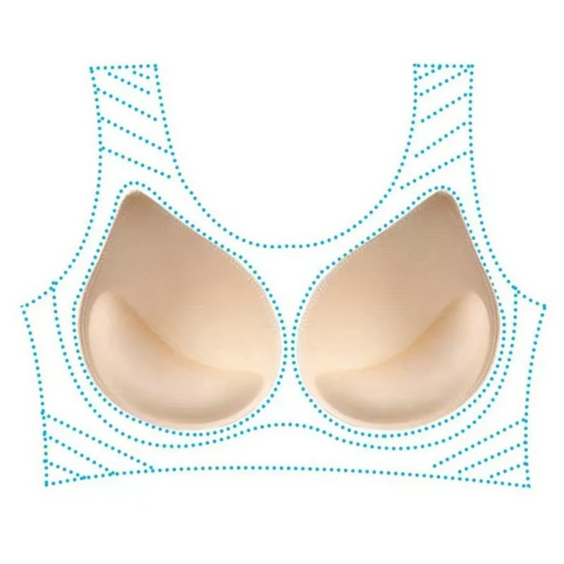 3d Push-Up Bh Pads Inzetstukken Vrouwen Ondergoed Kleine Borstlift Ademende Spons Gewatteerde Bh Pad Voering Badpak Bh Insert