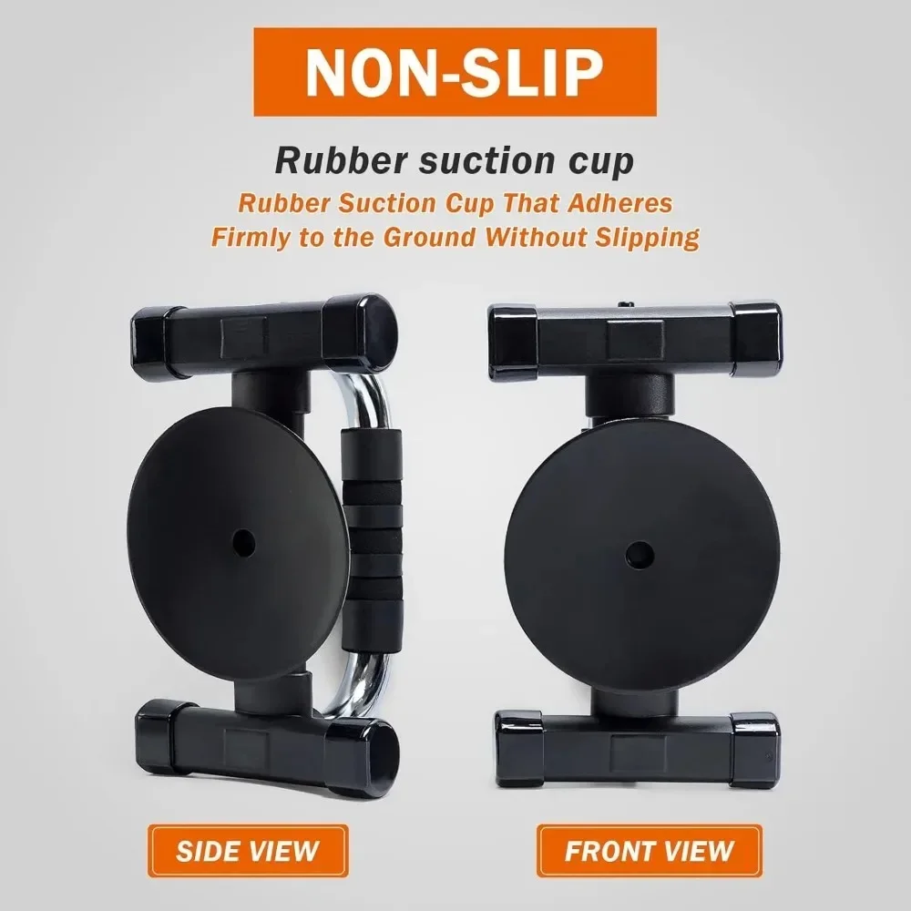 Push‑Up Stands with Strong Suction Cups, Non‑Slip Stable Push‑up Bars Chest Workout Fitness Equipment, 3 Colors Optional