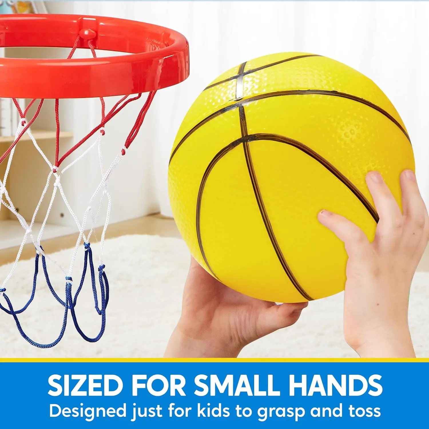 JOYFY 6 pezzi mini palloni da basket da 5 pollici palline colorate per canestro da basket palla di gomma gonfiabile giocattoli per i più piccoli regalo