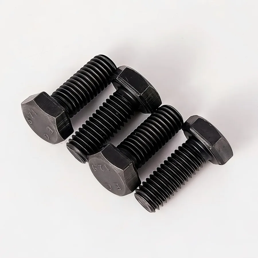 Viti esagonali M10x 20mm M10 Bulloni Bullone M10x1.5 Bulloni esagonali in acciaio legato di grado 12.9 Finitura all'ossido nero Filettatura completa Quantità 10