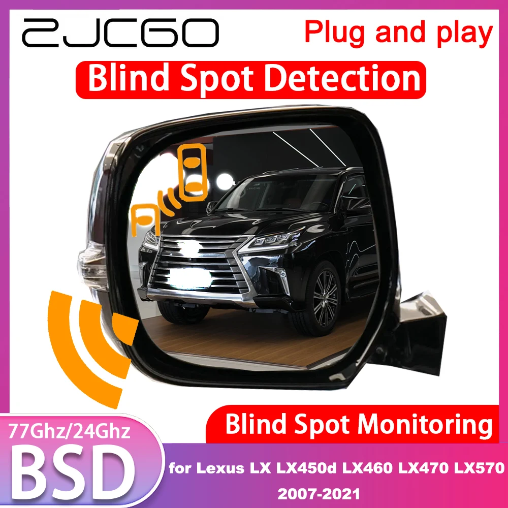 for Lexus LX LX450d LX460 LX470 LX570 2007-2021 Blind Spot Detection Monitoring Warning Lane Assist System 77GHz Radar Detector