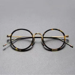 New York Thom Brand TBX906 Classical Round Glasses Frame Men Women Prescription Optical Eyewear Glasses Vintage Myopia Eyeglass