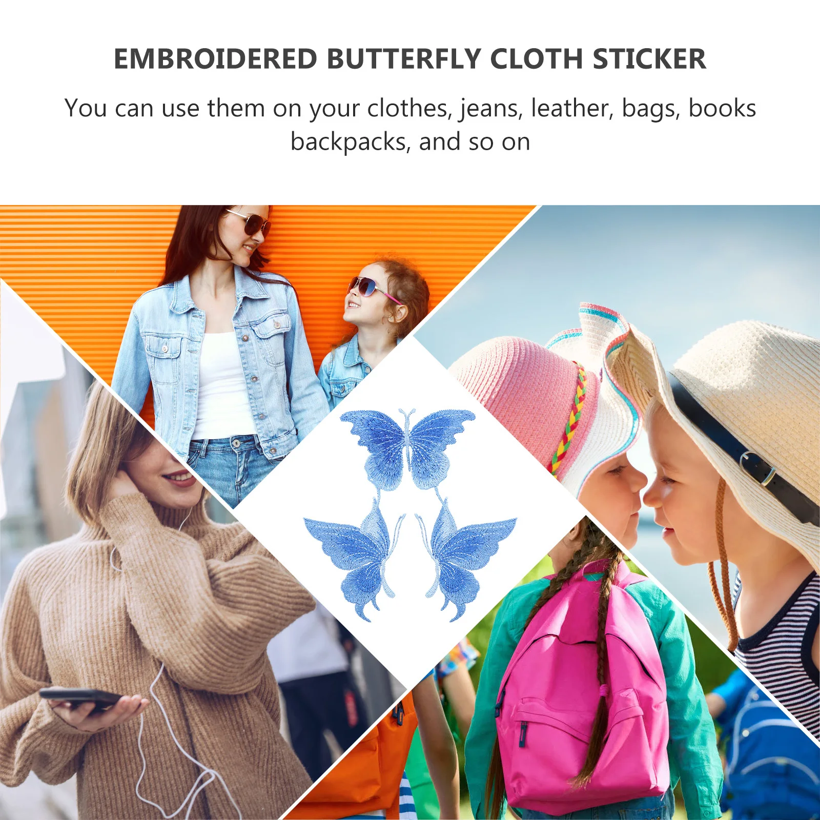 

3Pcs Colored Butterflies Embroidery Patches DIY Clothes Decor Sewing Accessories Embroidered Patch DIY Patches