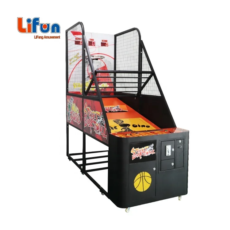 Lifun Indoor Basketball Machine Electronic Coin Operated Skill Shooting  Hoops Adult Street Basketball Arcade Game Machine