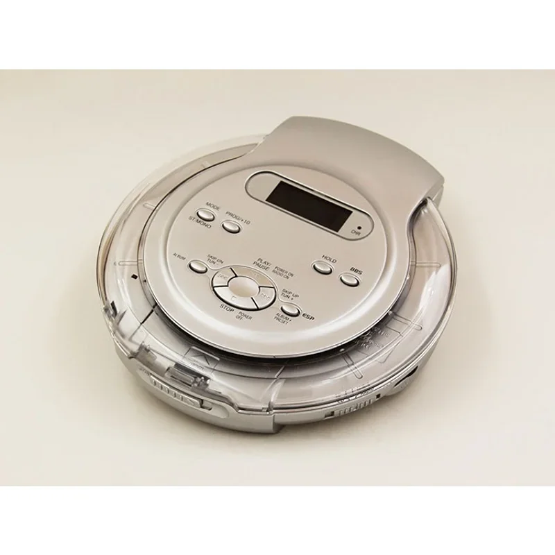 Portable CD Player Walkman Bass Boost System High Quality Music Shockproof MP3 Format Discs LCD Display 3.5mm Audio Interface