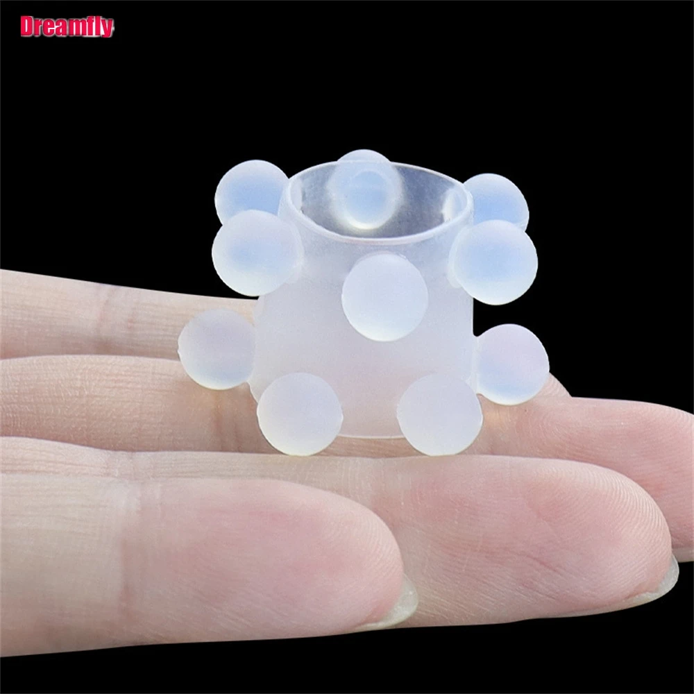 Silicone Penis Ring with Beads Clitoris Stimulator Foreskin Corrector Delay Ejaculation for Men Sexual Enhancement Accessory