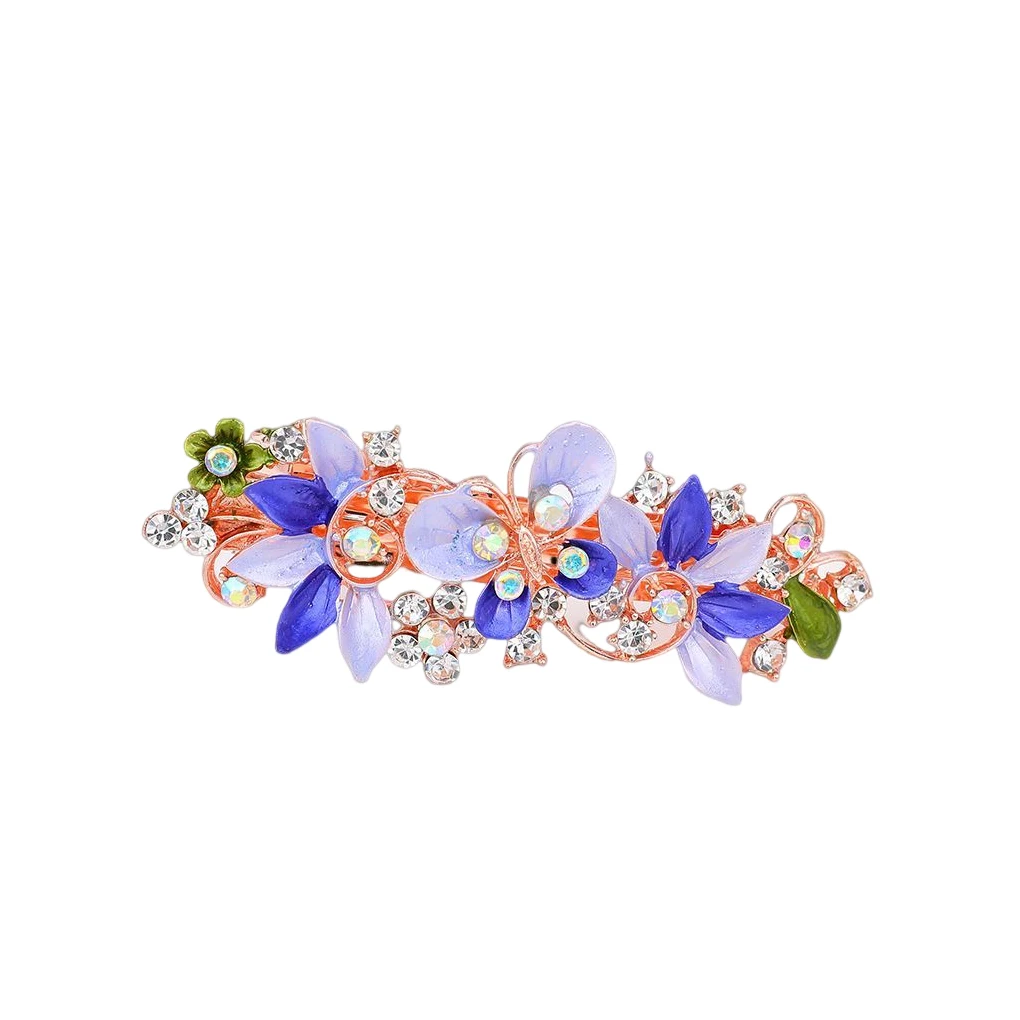 Hair Clip Fashionable Elegant Slides Clips Women Flower Girls Hairpins Decorative Christmas Birthday Styling Accessory