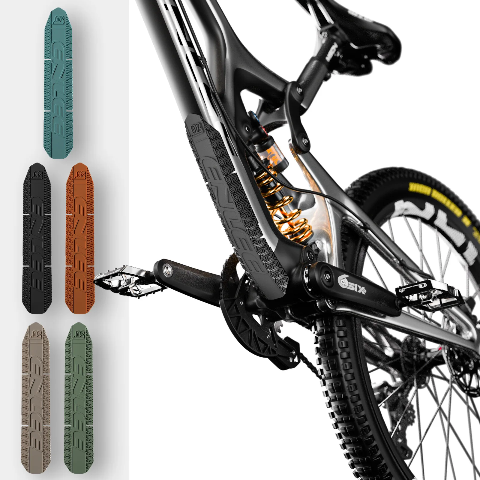 ENLEE 산악 자전거 프레임 다운 튜브 보호 스티커, - Mountain Biking History 리뷰 및 가격