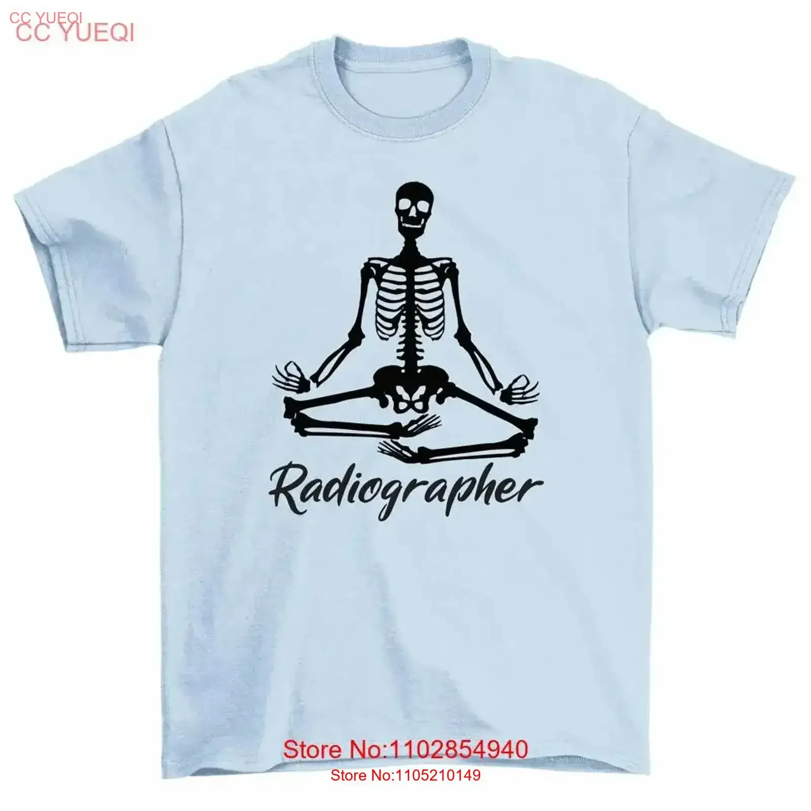 Radiógrafo esqueleto radiología X Ray camiseta vintage lavado Casual transpirable ligeramente suave Unisex estirado homme