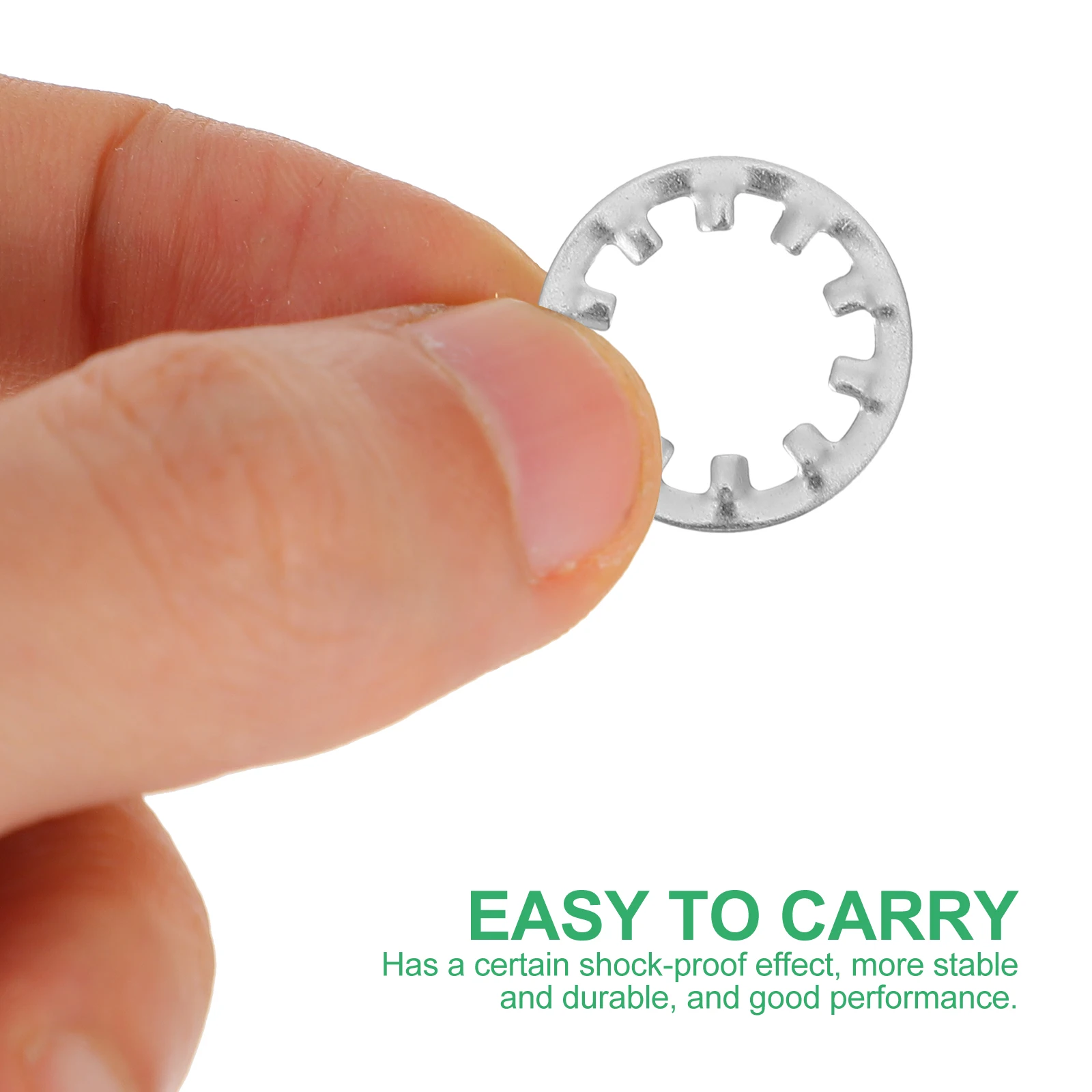 

Internal Tooth Serrated Washers Stainless Steel Locking Assortment Kit Fasteners Car Maintenance Anti Rust Durability