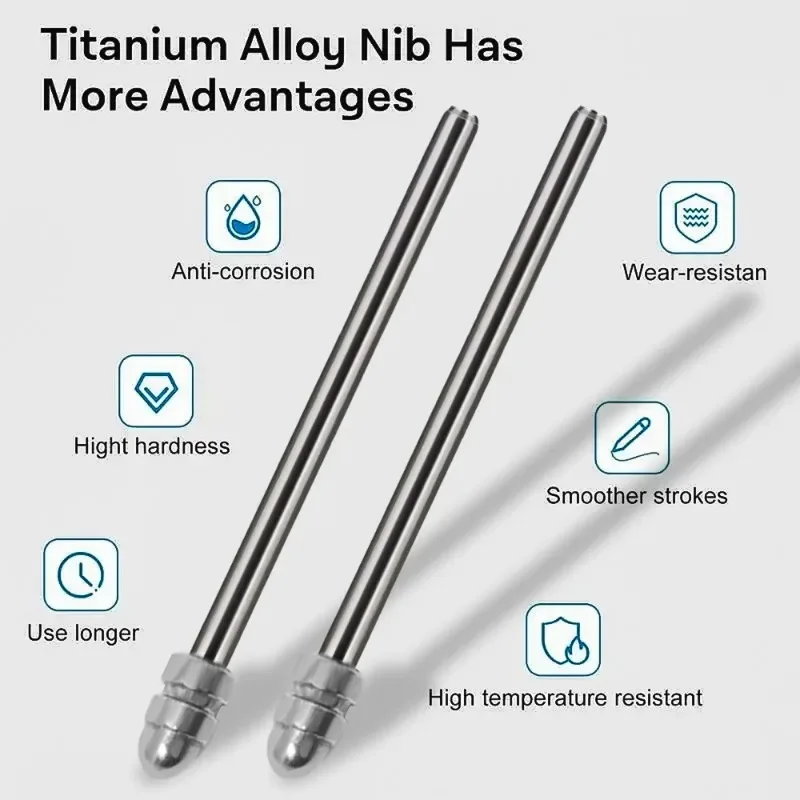 Wymienne końcówki do piór ze stopu tytanu do Samsung Galaxy S-Pen Solidne metalowe końcówki do ołówków do Samsung NOTE 10 20 S9 S9FE S8 S7