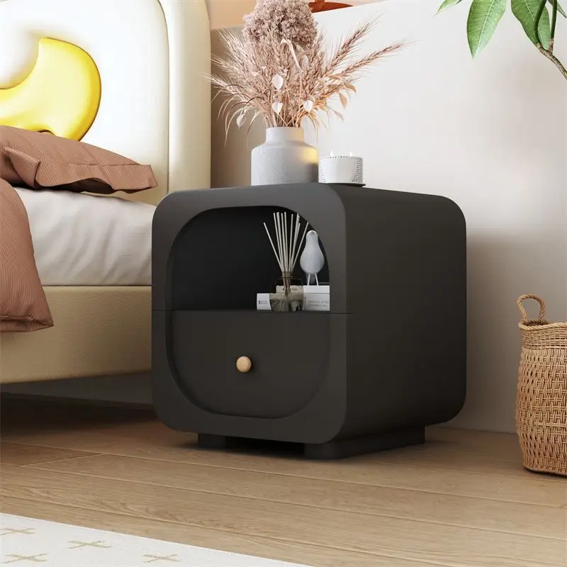 

Nordic bedside table bedroom bedside table light luxury high-end master bedroom small side few storage bedside cabinet