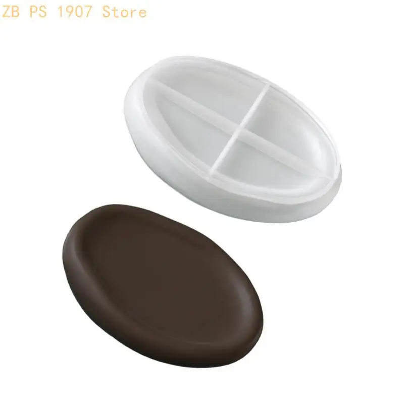 Storage Tray Mold for Irregular Oval Tray Casting for Crafts Silicone Texture 55KA
