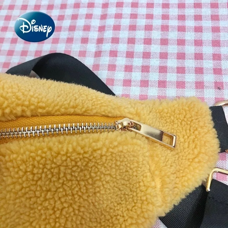 Disney Winnie The Pooh New women\'s Plush marsupio Luxury Brand borsa a tracolla da donna Cartoon Fashion borsa da donna di grande capacità