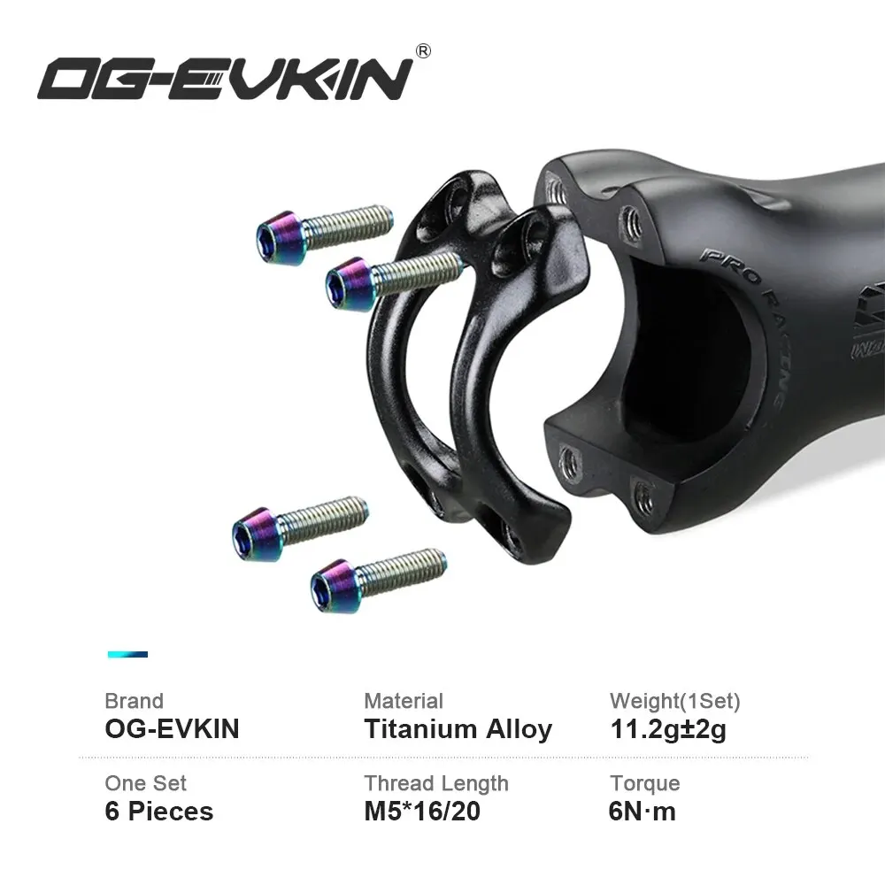 OG-EVKIN T1000 Carbon MTB Bicycle Stem 6/17 Degree 31.8mm Carbon Road Bike Handlebar Stem Positive/Negative Cycling Power Parts