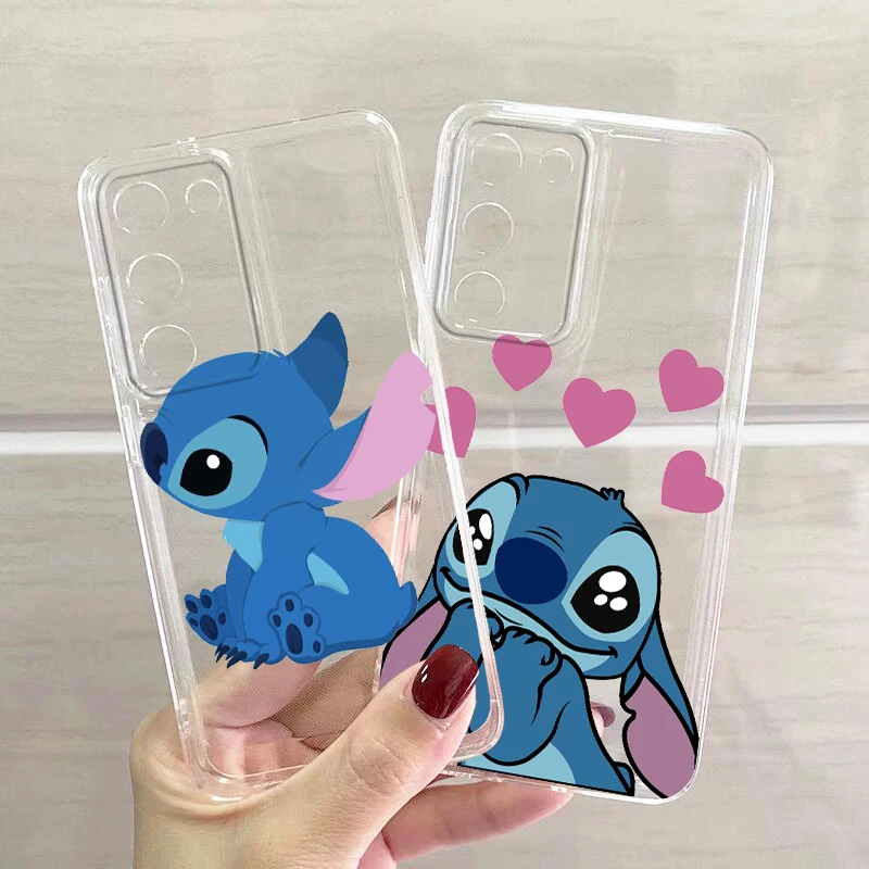 

Disney Art Stitch Baby For Samsung A53 A52 A54 A13 A12 A32 A71 A33 A73 A72 A51 A23 A21S 5G Transparent Phone Case