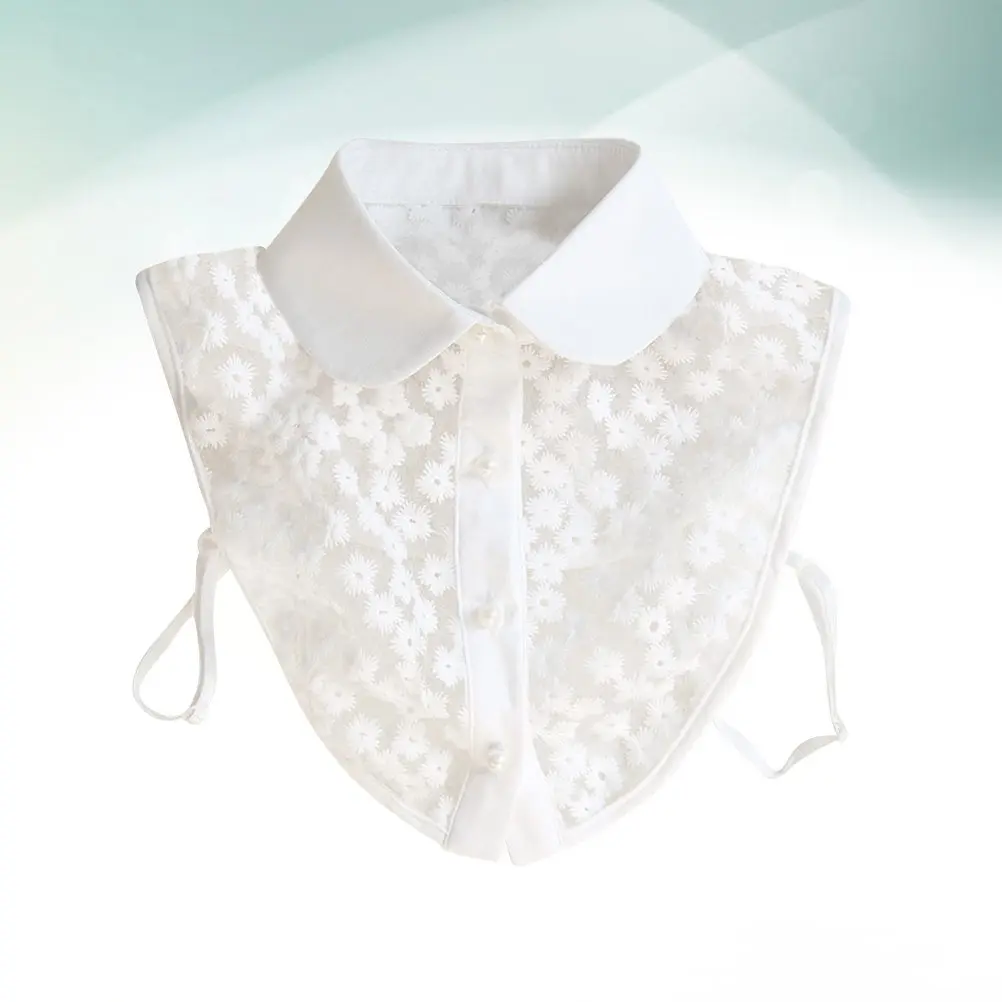 

Women's Elegant Detachable Lace Fake Collar Fashion Office Party Wedding Accessory Lightweight Comfortable Sweater Jacket Tshirt