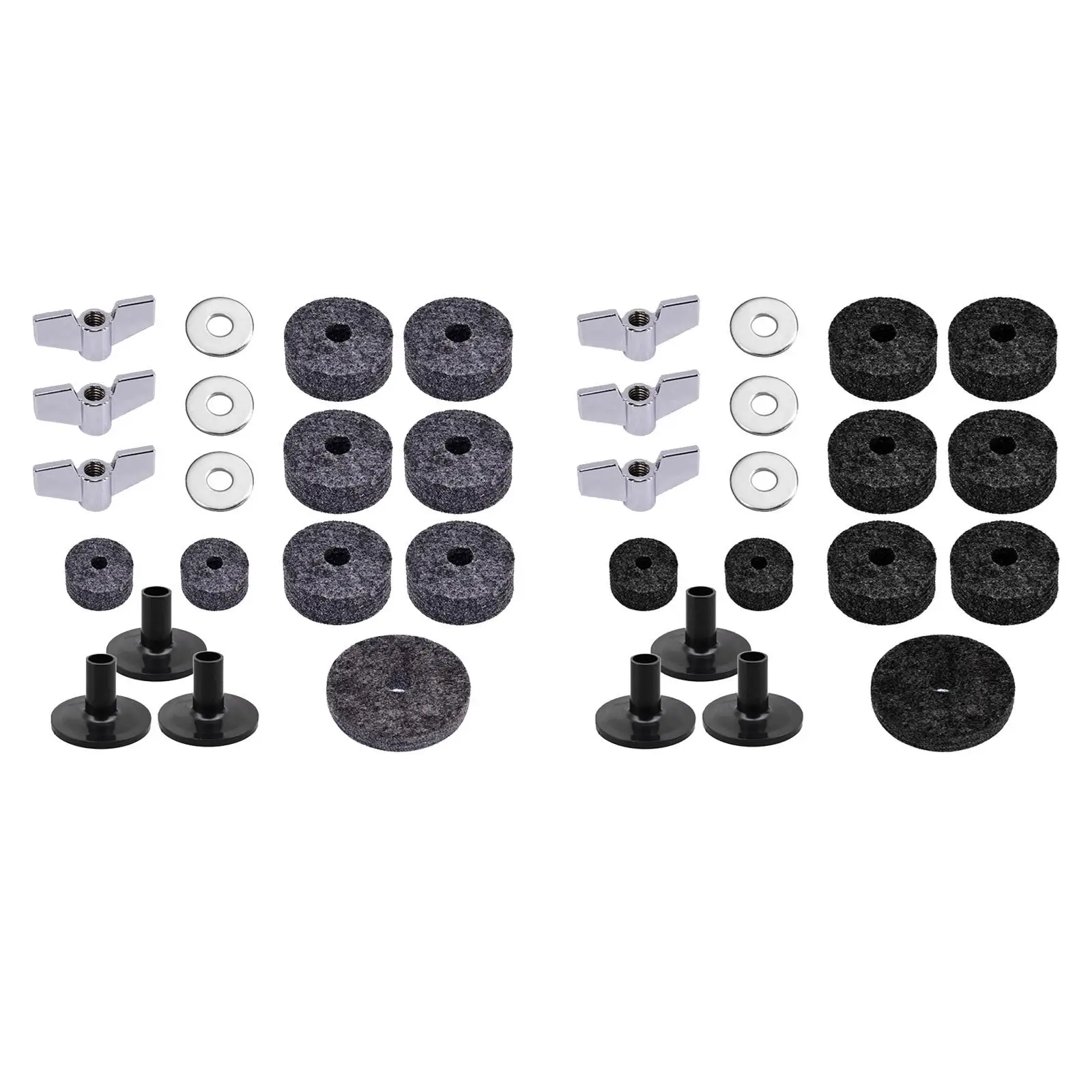 Drum Parts and Accessories Felt Pad Cushion Washer Kit for Drumstick Holder and Cymbal Stand