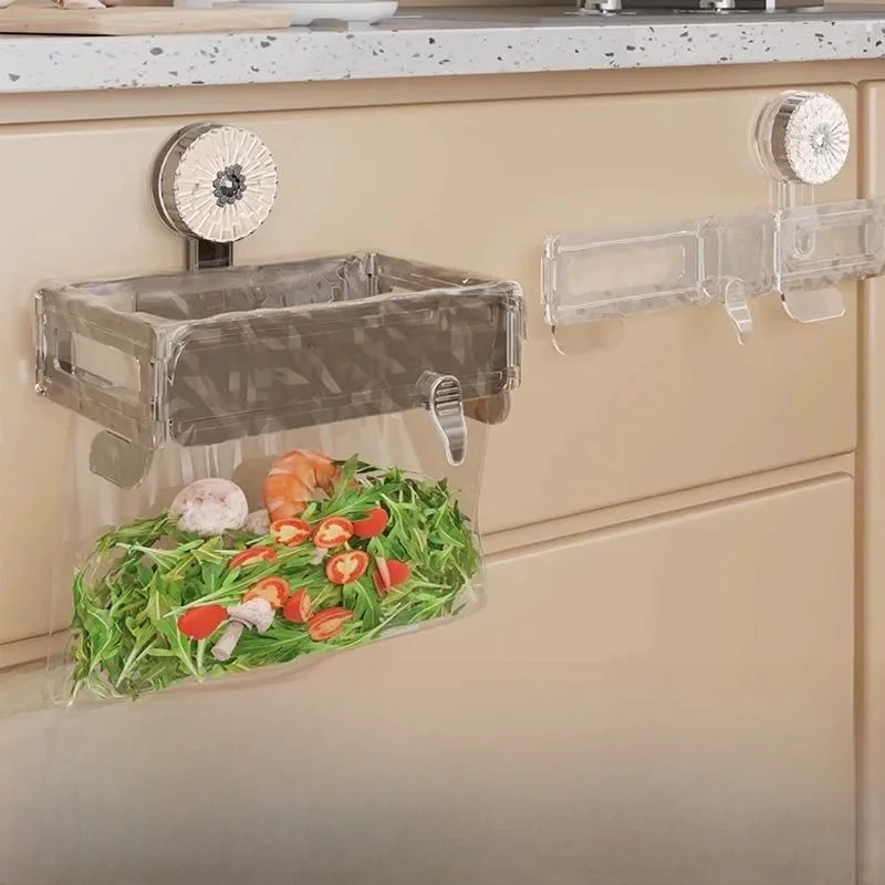 

Kitchen Suction Cup Staable Tra Can eup Room Wall Mounted Overall Cabinet Door Special Storage Bag Household Organizer