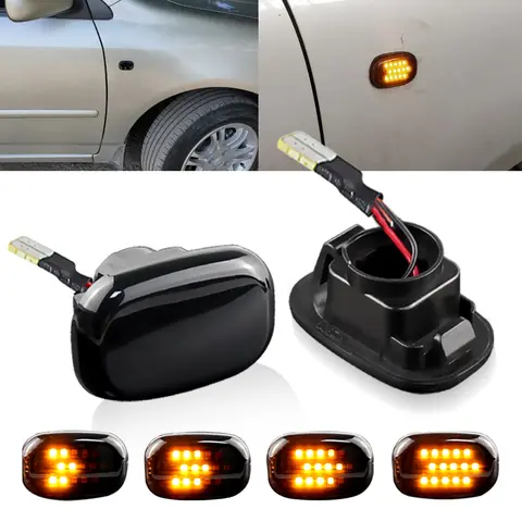 도요타 어벤시스 베르소 카리나 셀리나 코롤라 캠리 칼디나 해리어 Hilux IPSUM LED 다이나믹 사이드 마커 램프, 방향 지시등 도요타 어벤시스 베르소 카리나 셀리나 코롤라 캠리 칼디나 해리어 Hilux IPSUM LED 다이나믹 사이드 마커 램프, 방향 지시등